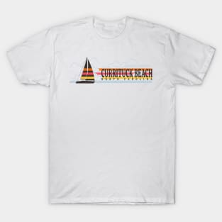 Currituck Beach, NC Summertime Vacationing Sailboat T-Shirt